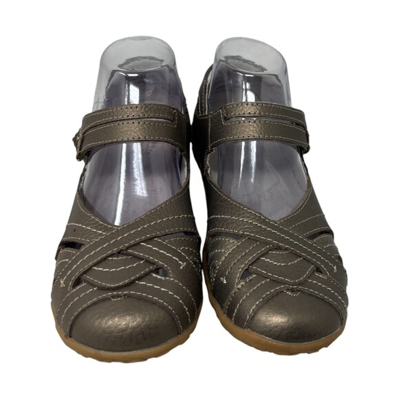 Spring Step Flats Women's Size 9 M Gold Mary Janes Leather Casual Comfort - Picture 6 of 12